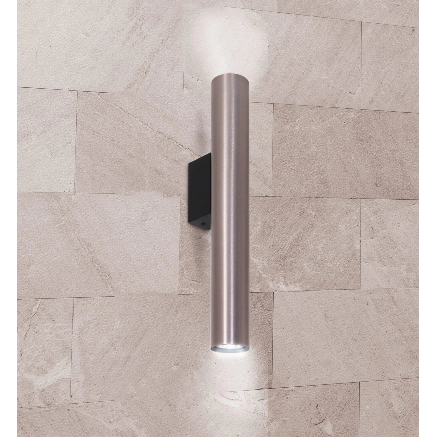 Applique LUNGOMARE 2xGU10/10W/230V cromo opaco