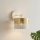 Applique LUX 1xE27/15W/230V bianca/dorata