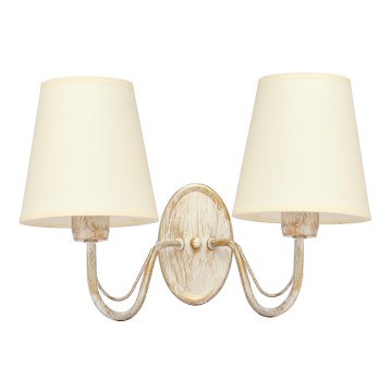 Applique MALBO 2xE27/15W/230V beige