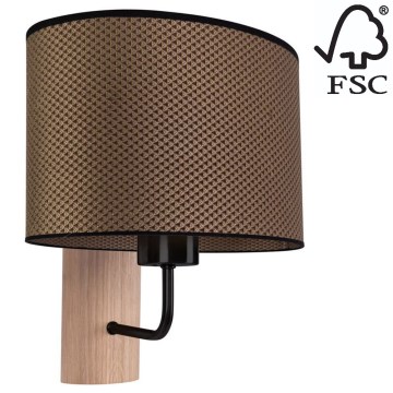 Applique MERCEDES 1xE27/25W/230V marrone/quercia – FSC certificato
