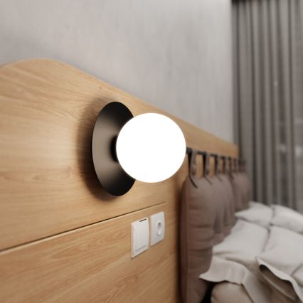 Applique MINERVA 1xE14/10W/230V nero