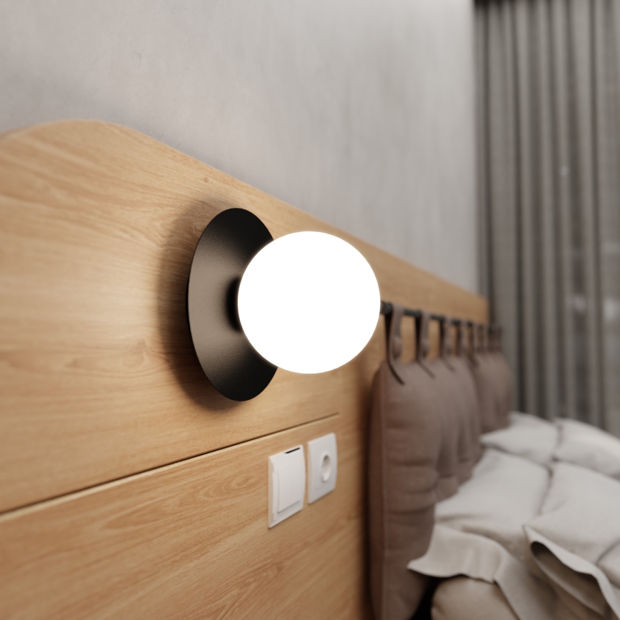 Applique MINERVA 1xE14/10W/230V nero