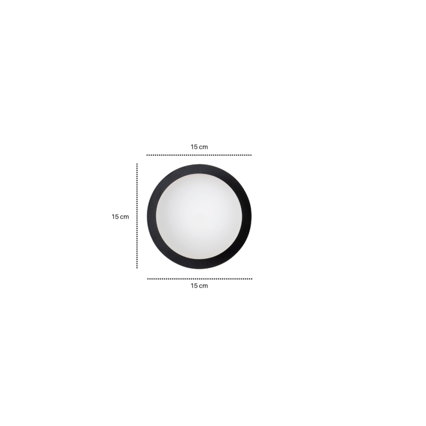 Applique MINERVA 1xE14/10W/230V nero