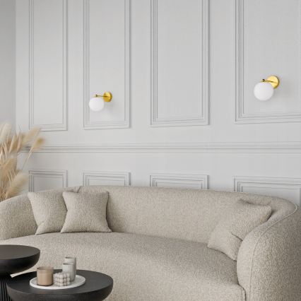 Applique murale 1xE27/40W/230V dorée/blanche