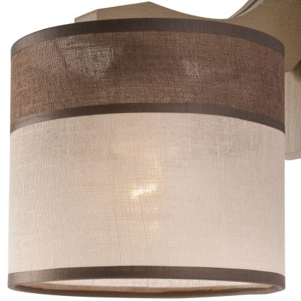 Applique murale ANDREA 1xE27/60W/230V hêtre - certifié FSC