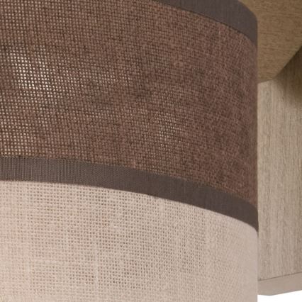 Applique murale ANDREA 1xE27/60W/230V hêtre - certifié FSC