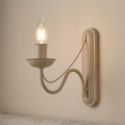 Applique murale ANTON 1xE14/60W/230V beige