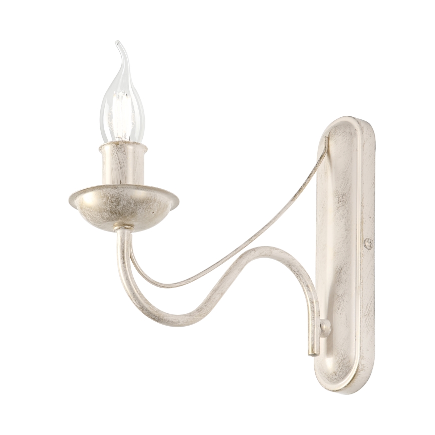 Applique murale ANTON 1xE14/60W/230V patine blanche