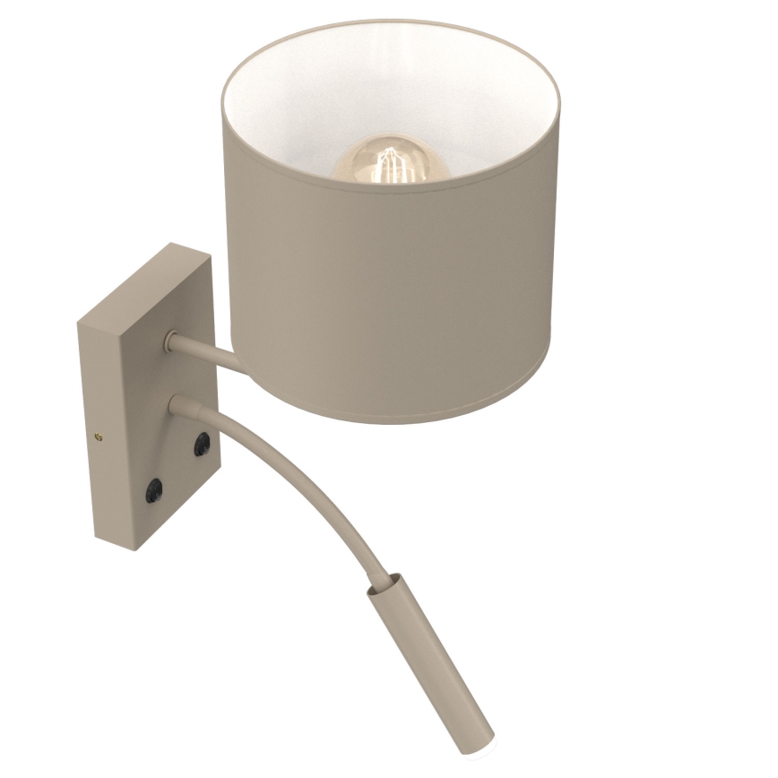 Applique murale ARDEN 1xE27/15W/230V + 1xG9/8W beige
