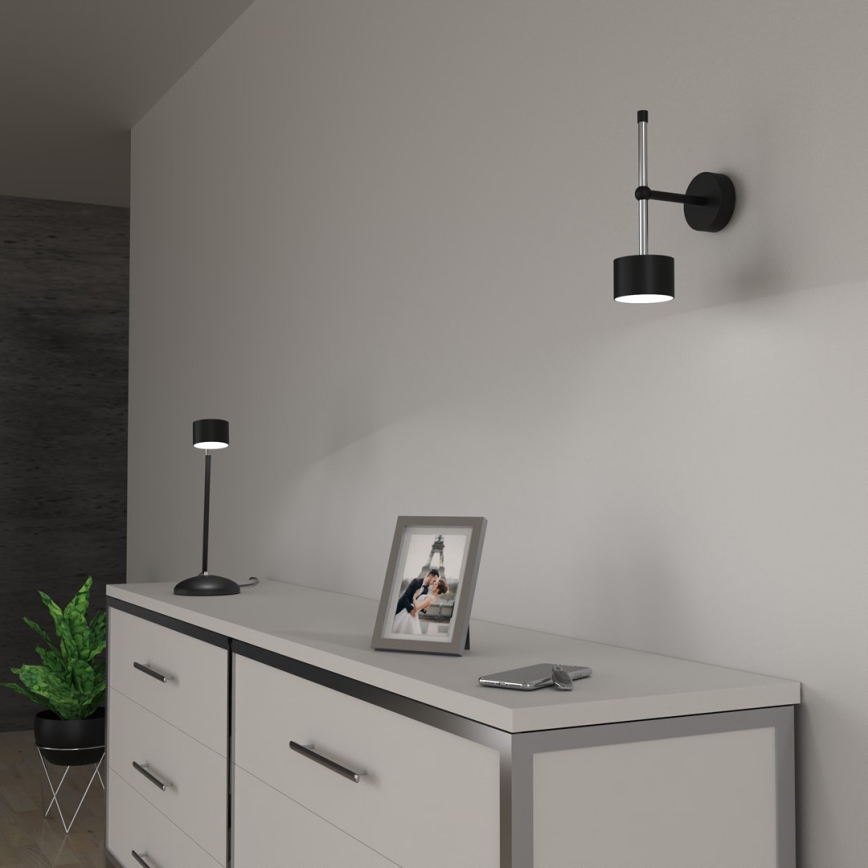 Applique murale ARENA 1xGX53/11W/230V noir/chrome brillant