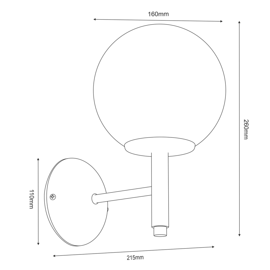 Applique murale AWINION 1xE27/15W/230V beige/doré