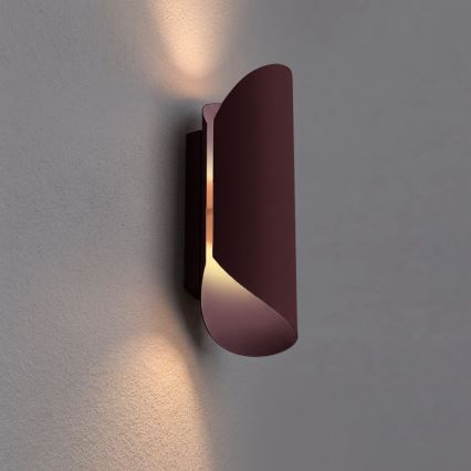 Applique murale BARBOS 2xG9/8W/230V bordeaux