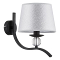 Applique murale BARNI 1xE14/10W/230V noir/argent