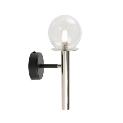 Applique murale DAISY 1xG9/12W/230V chrome brillant/noir/transparent