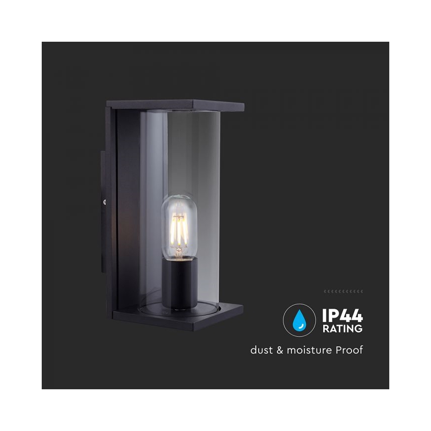 Applique murale d'extérieur 1x E27 60W 230V IP44 noire