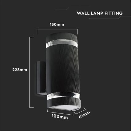 Applique murale d'extérieur 2xE27/60W/230V IP44