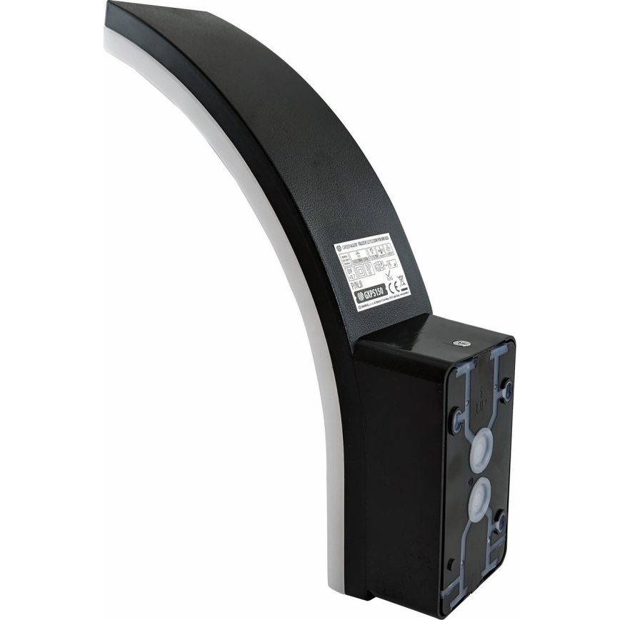 Applique murale d'extérieur dimmable à LED avec détecteur de mouvement et capteur crépusculaire LED/12/15/20W/230V IP65 noire