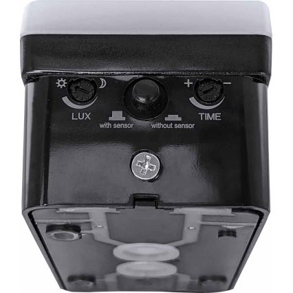 Applique murale d'extérieur dimmable à LED avec détecteur de mouvement et capteur crépusculaire LED/12/15/20W/230V IP65 noire