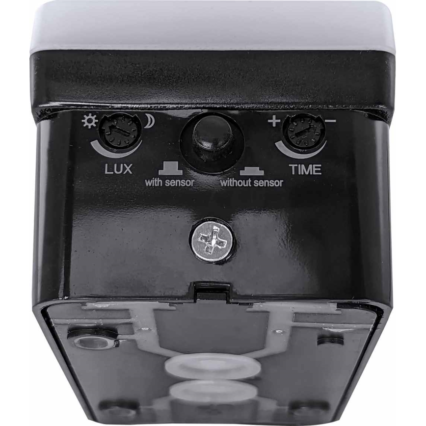 Applique murale d'extérieur dimmable à LED avec détecteur de mouvement et capteur crépusculaire LED/12/15/20W/230V IP65 noire