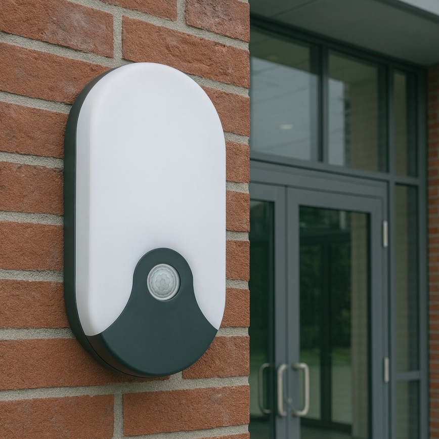 Applique murale d'extérieur à LED avec détecteur de mouvement LED/18W/230V IP44 anthracite