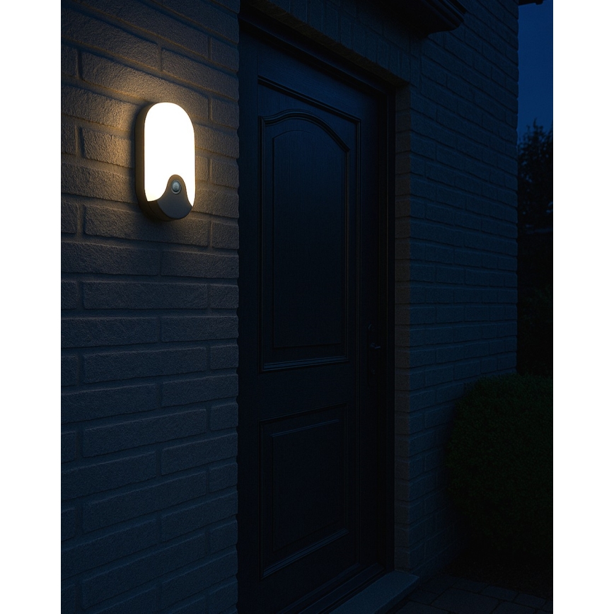 Applique murale d'extérieur à LED avec détecteur de mouvement LED/18W/230V IP44 anthracite