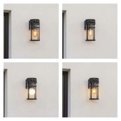 Applique murale d'extérieur avec caméra GOSMART 1xE27/15W/230V Wi‑Fi IP44