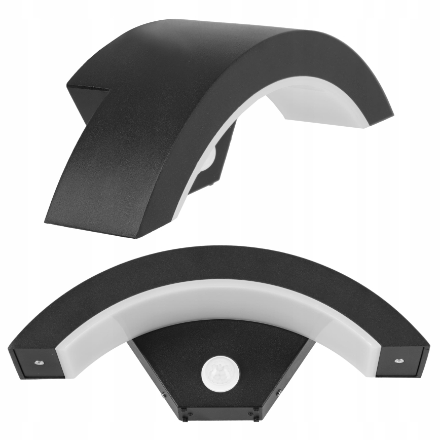 Applique murale extérieure LED avec détecteur de mouvement LED/10W/230V IP54 noire