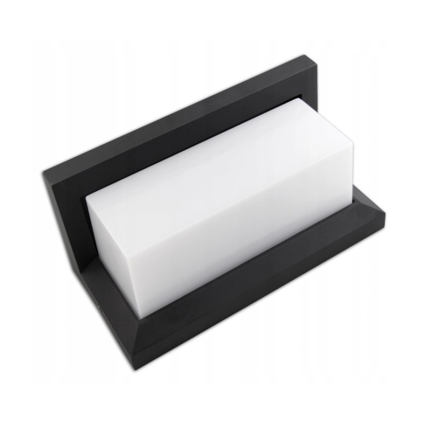 Applique murale d'extérieur avec détecteur LED/12W/230V IP54 noir