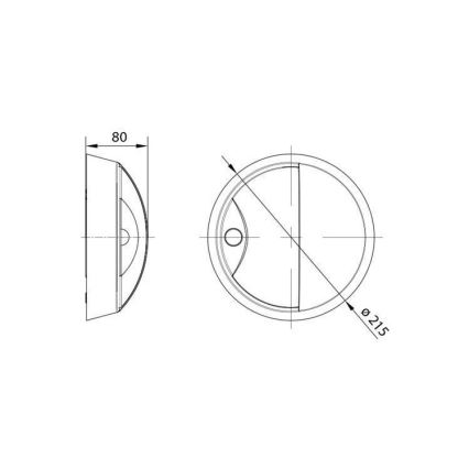 Applique murale d'extérieur avec détecteur LED/14W/230V IP54