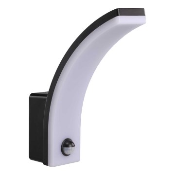 Applique murale d'extérieur dimmable à LED avec détecteur de mouvement et capteur crépusculaire LED/12/15/20W/230V IP65 noire