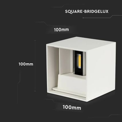 Applique murale d'extérieur LED/11W/230V 3000K IP65 blanc