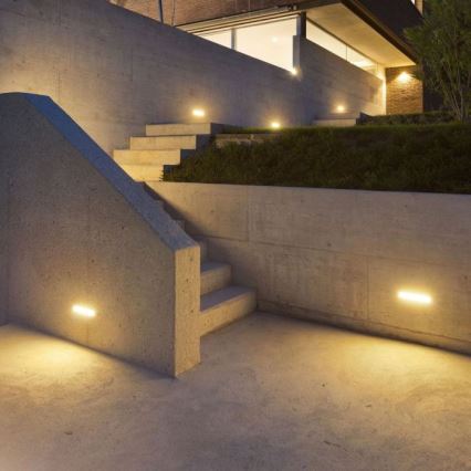 Applique murale d'extérieur LED/12W/230V 3000K IP65 gris