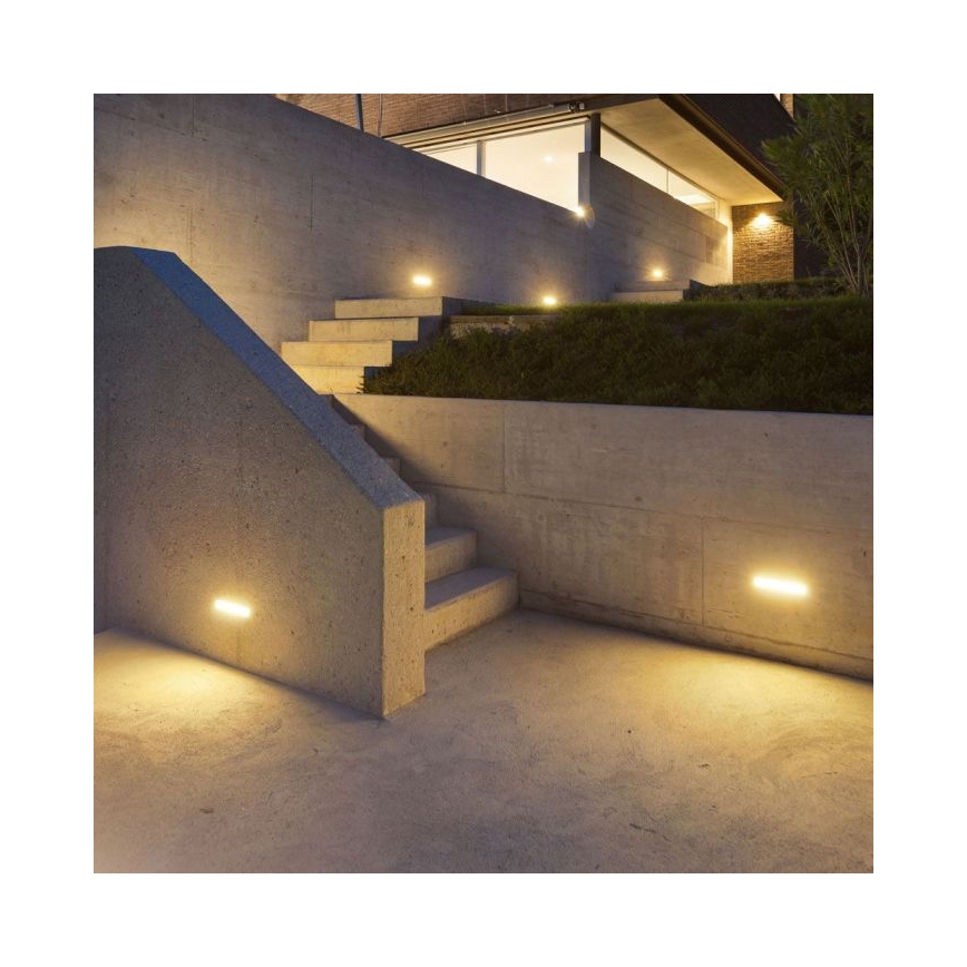Applique murale d'extérieur LED/12W/230V 3000K IP65 gris