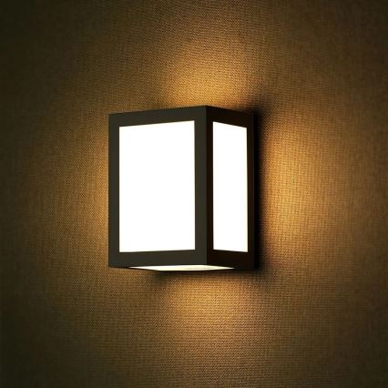 Applique murale d'extérieur LED/12W/230V 3000K IP65 noire