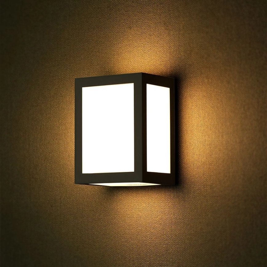 Applique murale d'extérieur LED/12W/230V 3000K IP65 noire