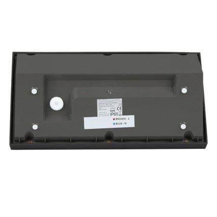 Applique murale d'extérieur LED/20W/230V 4000K IP65 noir