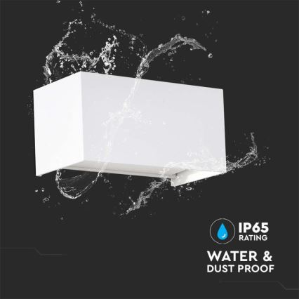 Applique murale d'extérieur LED/24W/230V 4000K IP65 blanche