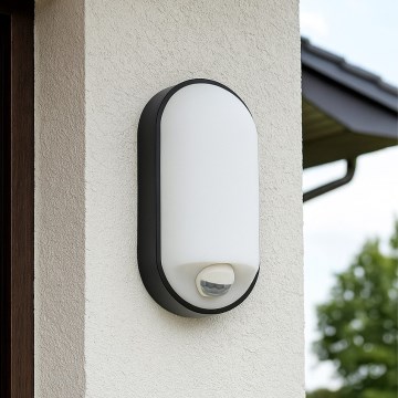 Applique murale d'extérieur LED dimmable avec détecteur de mouvement LED/12/15/18W/230V 3000K/4000K/6500K IP65 noir/blanc