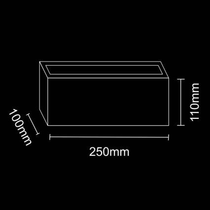 Applique murale d'extérieur TOKIO 1xE27/12W/230V IP54