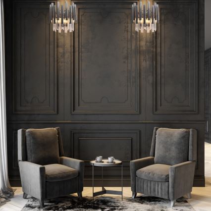 Applique murale en cristal MADISON 2xE14/40W/230V chrome brillant