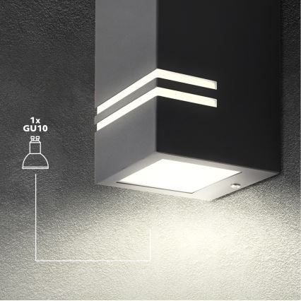 Applique murale extérieur QUAZAR 1xGU10/11W/230V IP44