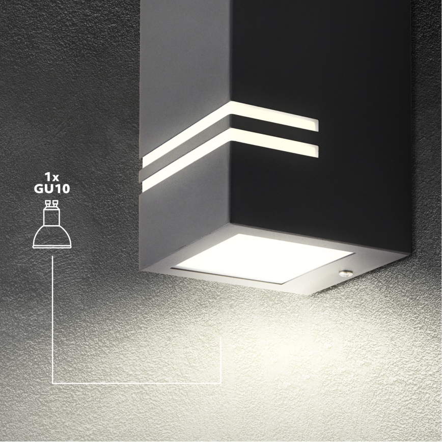 Applique murale extérieur QUAZAR 1xGU10/11W/230V IP44