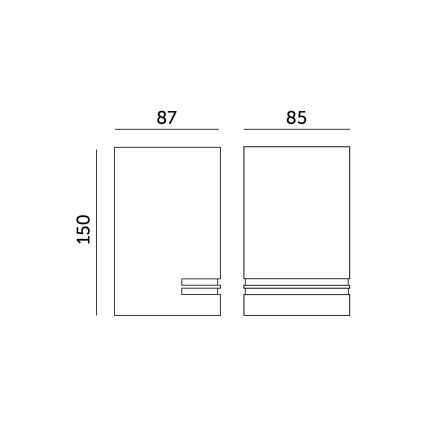 Applique murale extérieur QUAZAR 1xGU10/11W/230V IP44