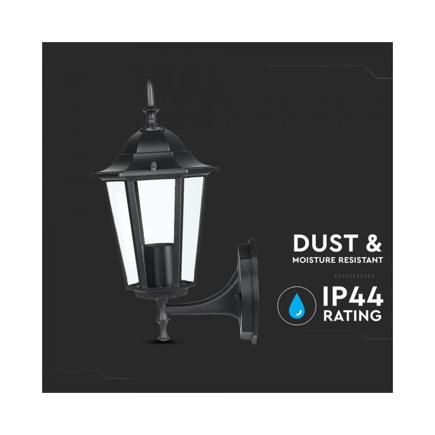 Applique murale extérieure 1xE27/40W/230V IP44 noir