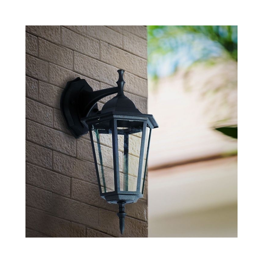 Applique murale extérieure 1xE27/40W/230V IP44 noir