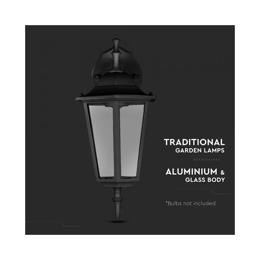 Applique murale extérieure 1xE27/40W/230V IP44 noir
