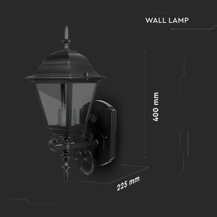 Applique murale extérieure 1xE27/60W/230V IP44
