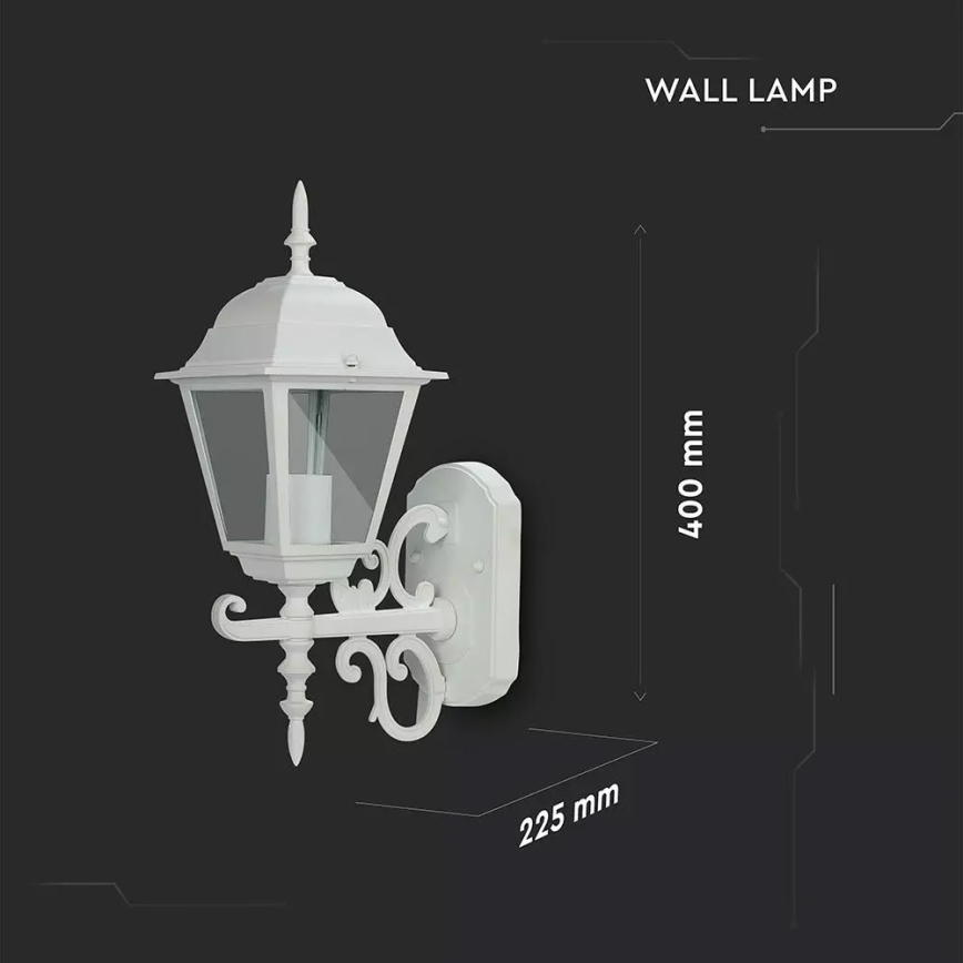 Applique murale extérieure 1xE27/60W/230V IP44