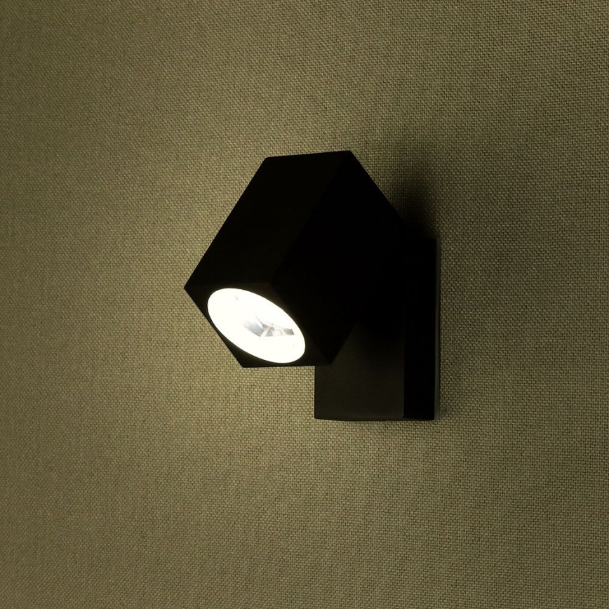 Applique murale extérieure 1xGU10/35W/230V IP44 noir
