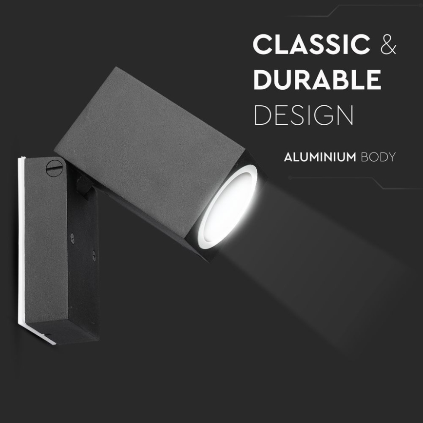 Applique murale extérieure 1xGU10/35W/230V IP44 noir